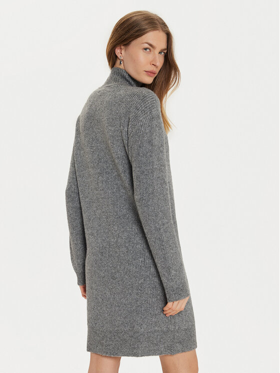 Morgan Morgan Плетена рокля 242-RMSTORI Сив Loose Fit