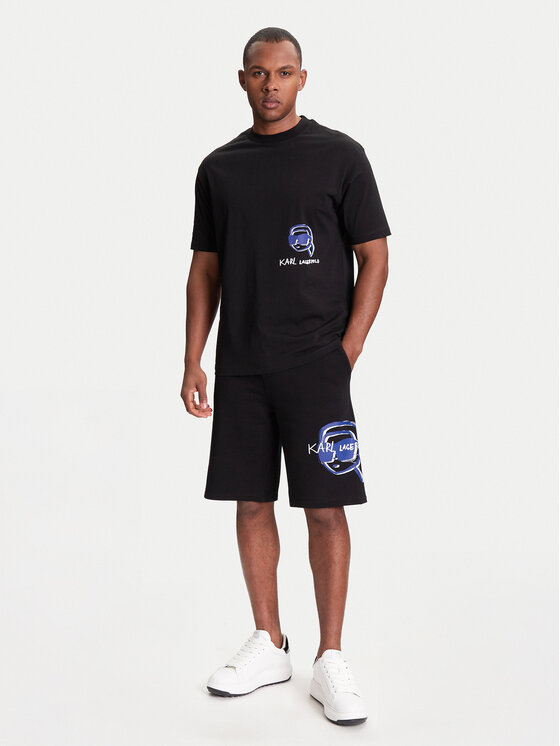 KARL LAGERFELD KARL LAGERFELD T-Shirt 755144 553225 Czarny Regular Fit