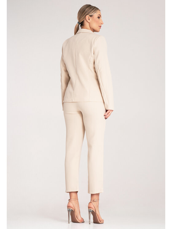 FIGL FIGL Completo blazer e pantaloni di tessuto M1148 Beige Regular Fit