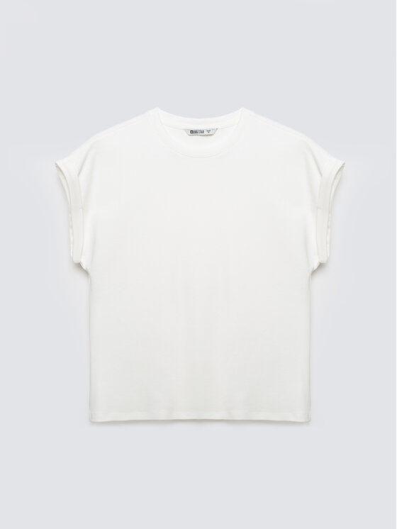 BIG STAR BIG STAR T-Shirt ADELA Biały Comfort Fit