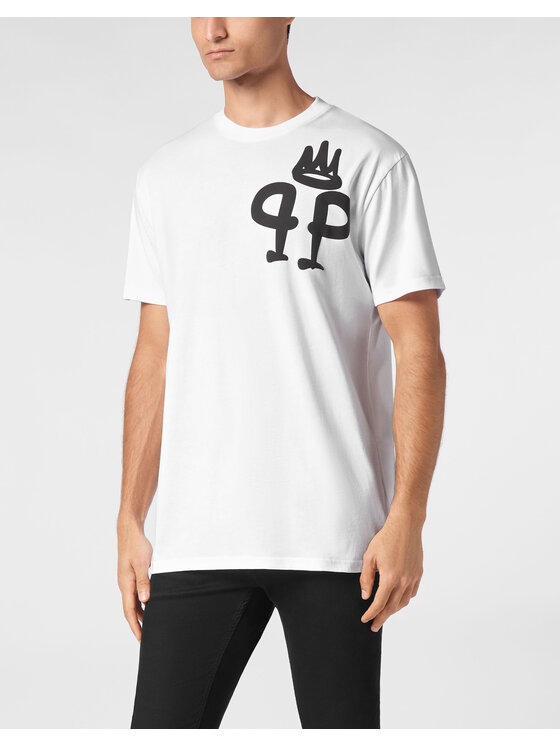 PHILIPP PLEIN PHILIPP PLEIN T-Shirt 9417 Biały Regular Fit