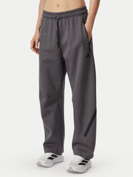 adidas Pantaloni trening Z.N.E. Open Hem KF6377 Gri Loose Fit