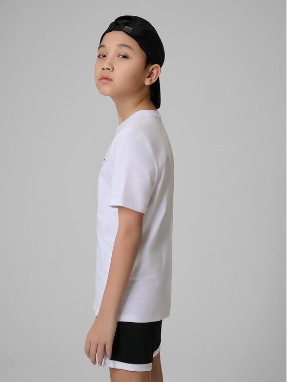 4F 4F T-shirt 4FJRSS26TTSHM3599-10S Bianco Regular Fit