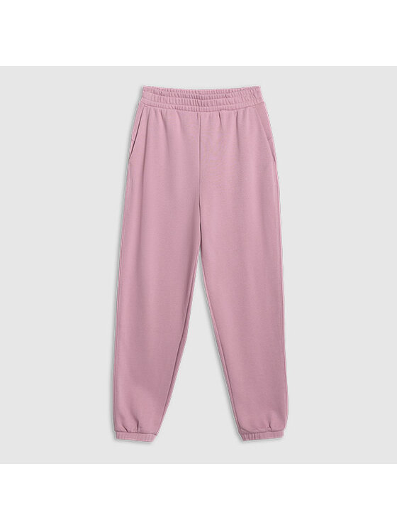 4F 4F Komplet bluza, body i spodnie dresowe 4FRAW25TTROF1613-56S Różowy Regular Fit