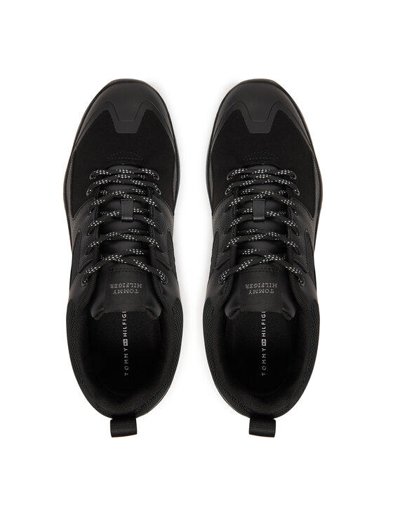 Tommy Hilfiger Tommy Hilfiger Laisvalaikio batai Vibram Low Runner Tech FM0FM05657 Juoda