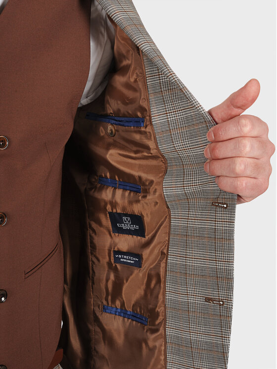 Evenemen Evenemen Garnitur DENZEL Beżowy Slim Fit
