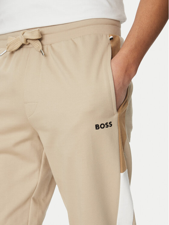 BOSS BOSS Teplákové kalhoty Iconic 50535786 Béžová Regular Fit