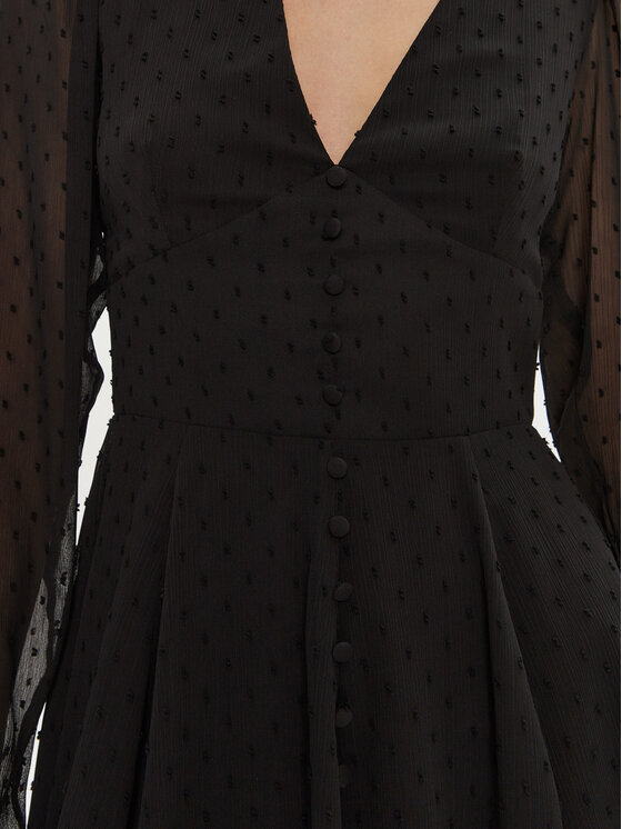ROTATE ROTATE Coctailkleid Thoriana 113102100 Schwarz Regular Fit