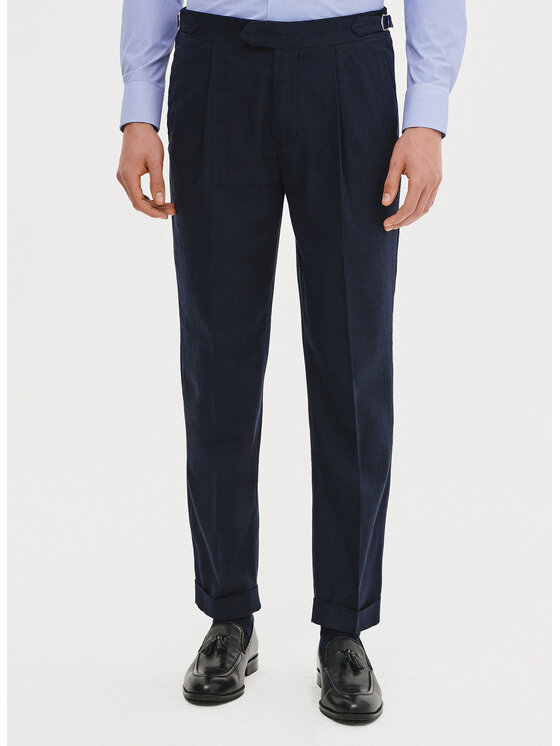 Pako Lorente Pako Lorente Spodnie materiałowe P25SF-WX-003 Granatowy Regular Fit