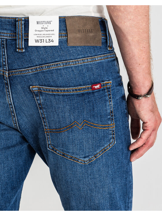 Mustang Mustang Jeansy OREGON TAPERED Niebieski Slim Fit