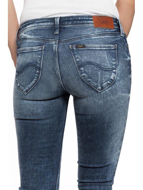 Lee Lee Jeansy TOXEY Niebieski Skinny Fit