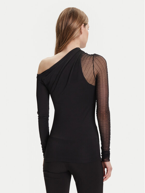 Simona Corsellini Simona Corsellini Majica A25CPMG00201 Crna Slim Fit