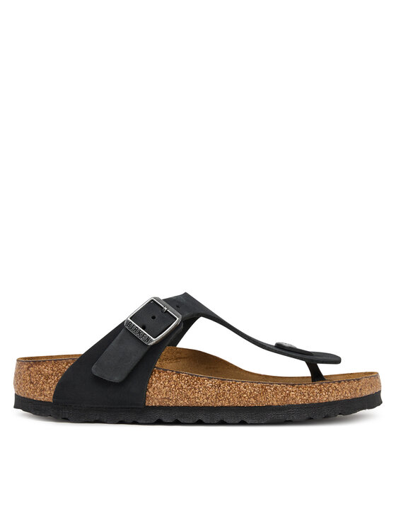 Birkenstock Birkenstock Flip flop Gizeh SFB LENB 1019015 Negru