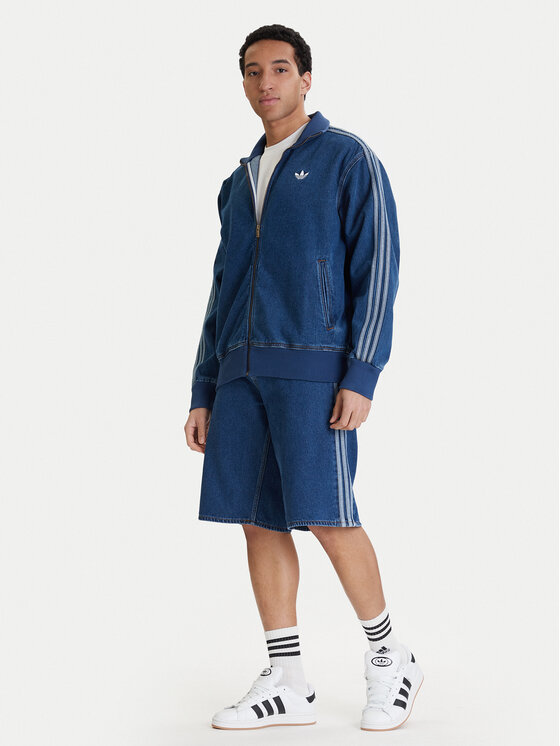 adidas adidas Džínové šortky adicolor Firebird KD1500 Modrá Loose Fit