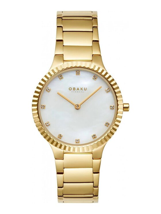Obaku Obaku Hodinky V292LXGWSG Zlatá