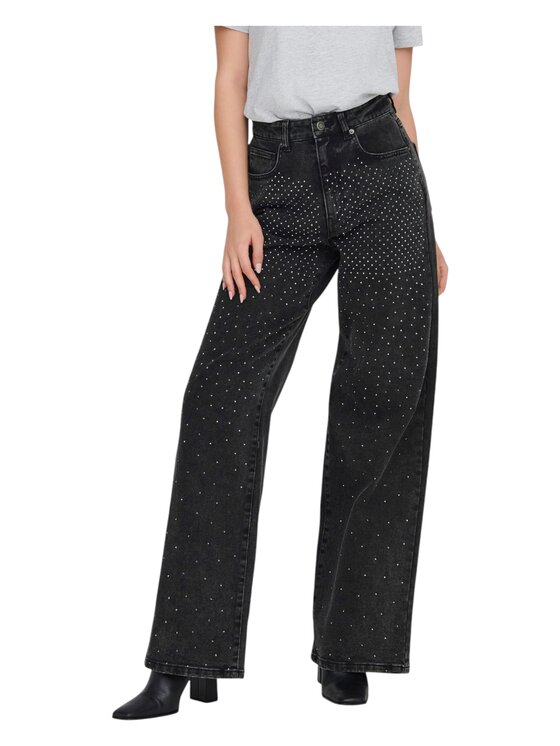 ONLY ONLY Τζιν 15334993 Μαύρο Regular Fit
