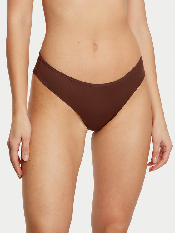 Hunkemöller Hunkemöller Set 3 perechi de chiloți de damă Chicory 206432 Colorat