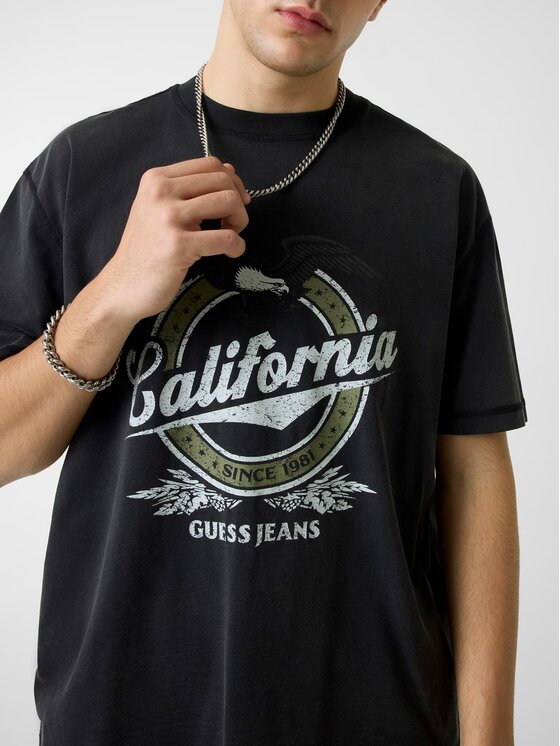 Guess Guess Футболка 183251 Чорний Classic Fit