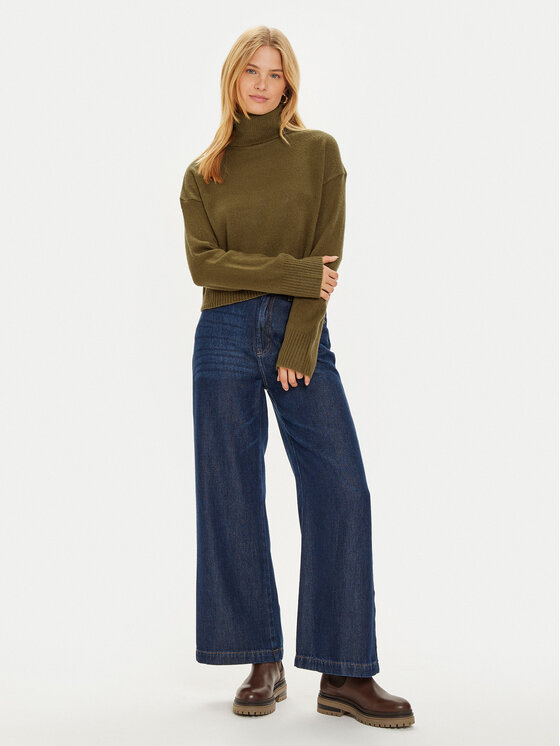 Brave Soul Brave Soul Dolčevita LK-230PEBBLEA Kaki Regular Fit