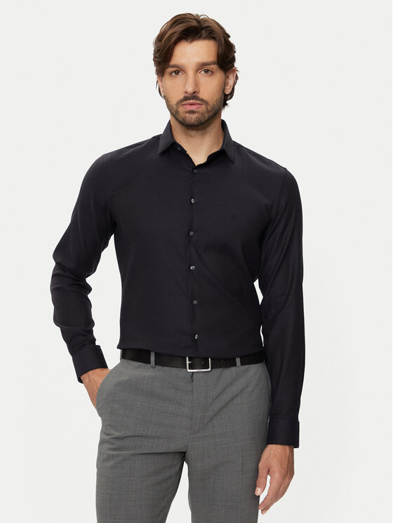 Calvin Klein Calvin Klein Cămașă K10K113528 Bleumarin Slim Fit