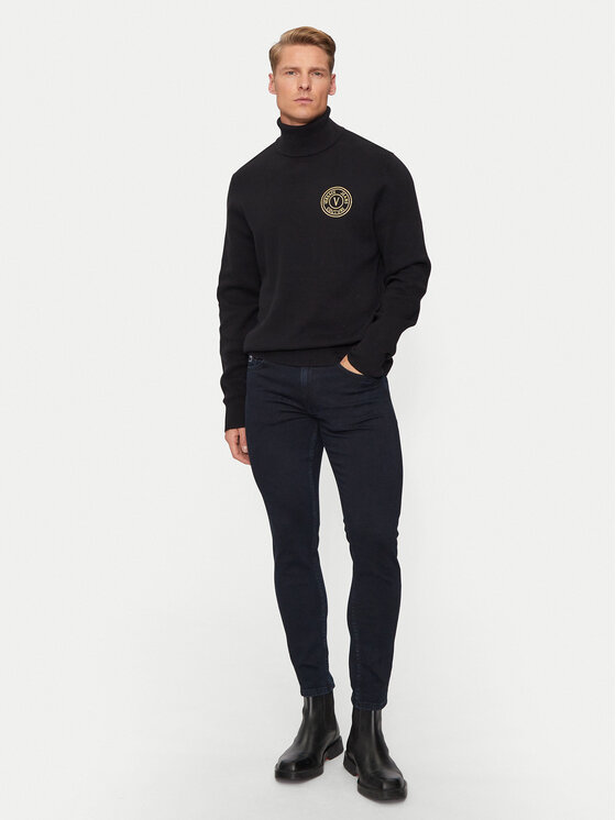 Versace Jeans Couture Versace Jeans Couture Dolčevita 77GAFM07 Crna Regular Fit