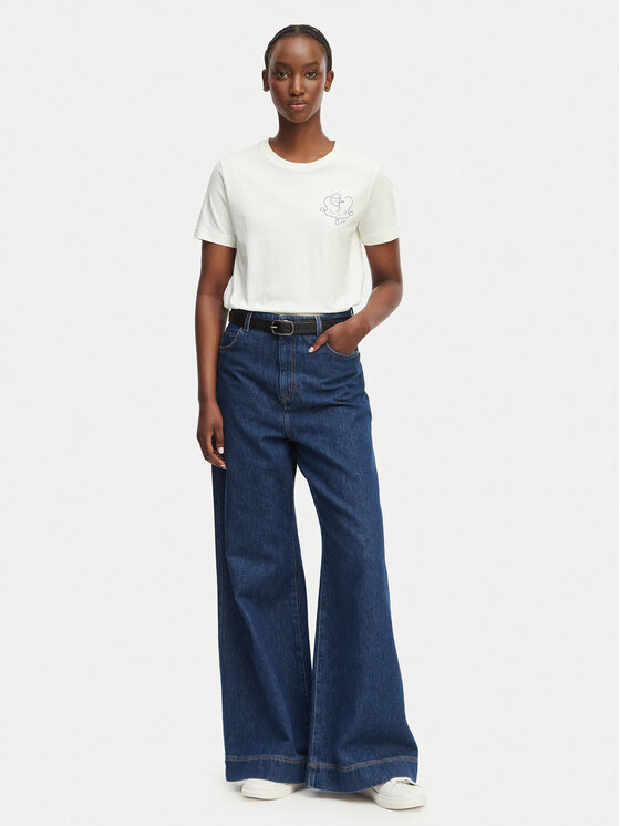 Gant Gant Tricou 4201440 Alb Regular Fit