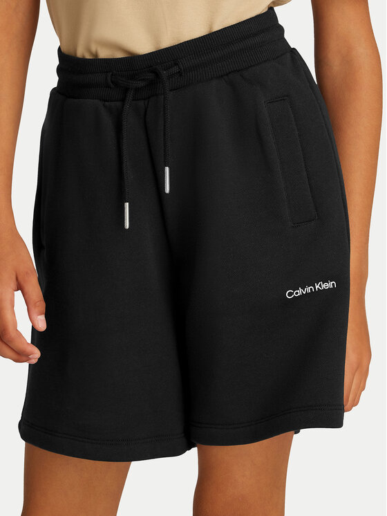 Calvin Klein Jeans Calvin Klein Jeans Szorty sportowe New Inst. Logo IU0IU00703 Czarny Relaxed Fit
