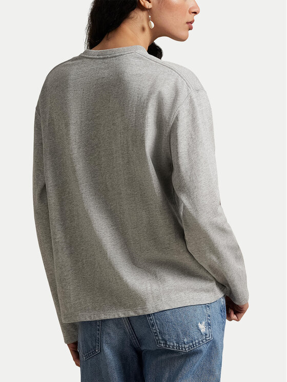 Polo Ralph Lauren Polo Ralph Lauren Bluzka 211967105003 Szary Straight Fit