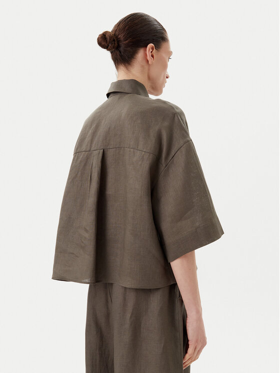 Max Mara Max Mara Сорочка Mirano 2516111028 Зелений Relaxed Fit