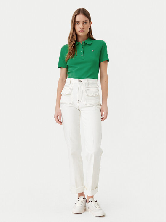 Tommy Hilfiger Tommy Hilfiger Polokošile 1985 WW0WW43225 Zelená Slim Fit