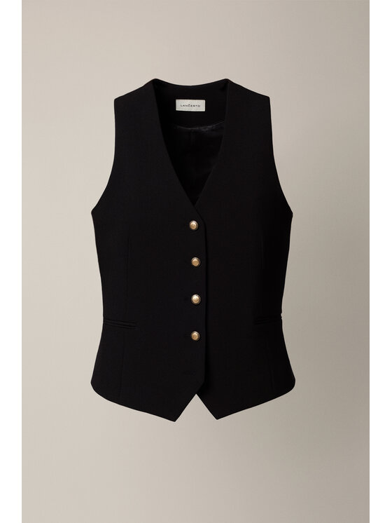 Lancerto Lancerto Kamizelka Antonella KA073126000012 Czarny Regular Fit