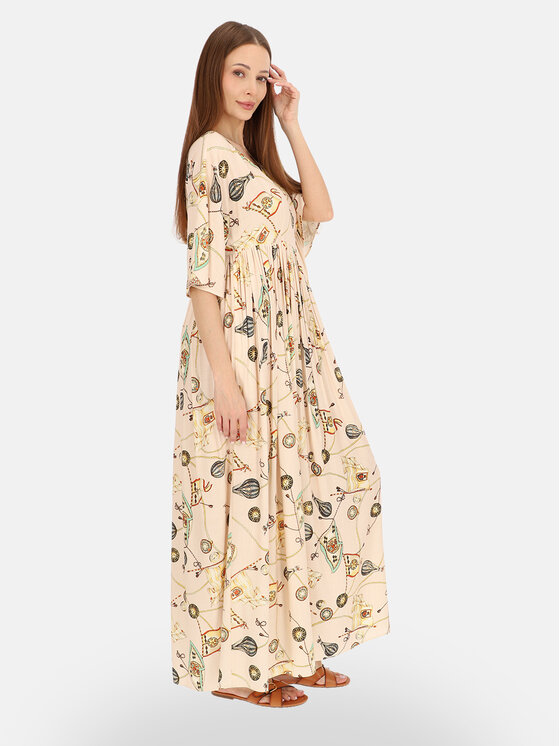 L’AF L’AF Sukienka letnia Daisy Beżowy Regular Fit
