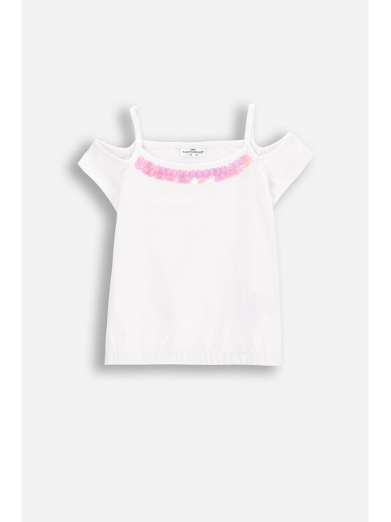 Coccodrillo Coccodrillo T-Shirt WC5143302IGK-001 Biały Regular Fit