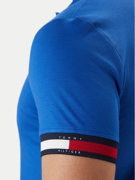 Tommy Hilfiger Tommy Hilfiger Tricou polo MW0MW42743 Albastru Slim Fit
