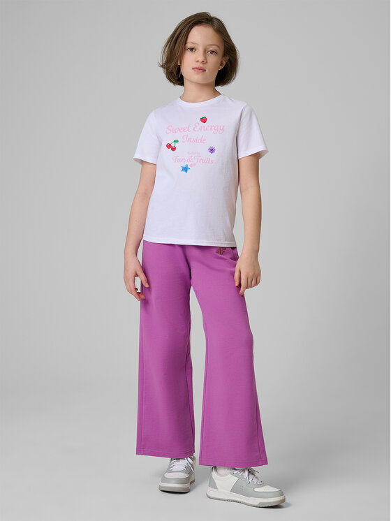 4F 4F T-Shirt JELLIFICATION Biały Regular Fit