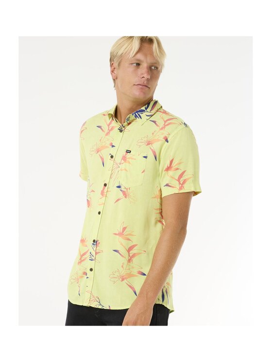 Rip Curl Rip Curl Koszula Fun Times S/S Shirt Żółty Standard Fit