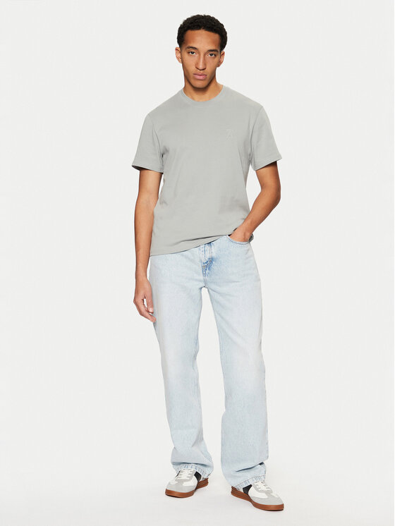 AMI Paris AMI Paris T-Shirt UTS027.726 Γκρι Regular Fit