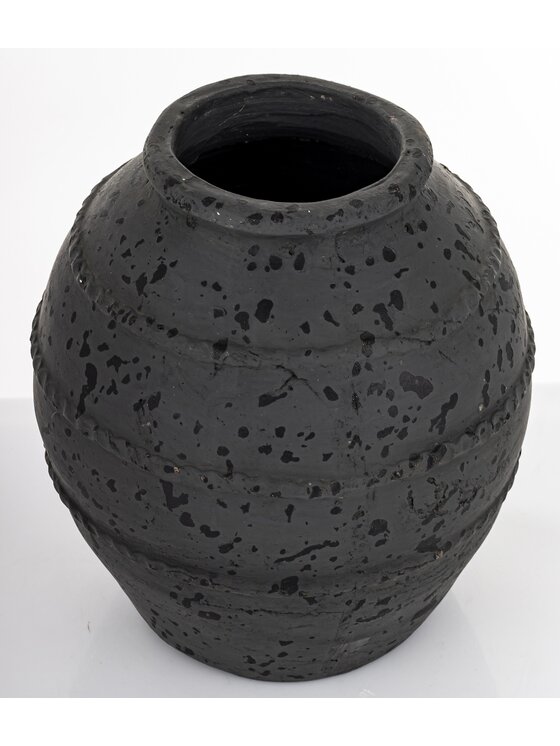 MIAhome MIAhome Wazon ceramiczny ABARREL-2 small Czarny