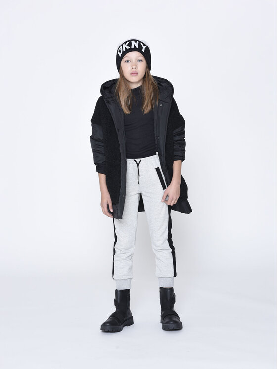 DKNY DKNY Spodnie dresowe D34A69 Szary Regular Fit
