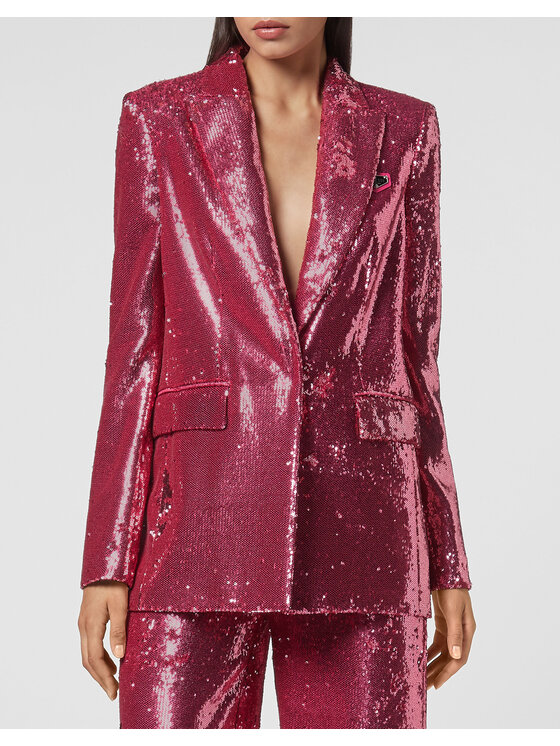 PHILIPP PLEIN PHILIPP PLEIN Vatovaná bunda 5225 Růžová Regular Fit