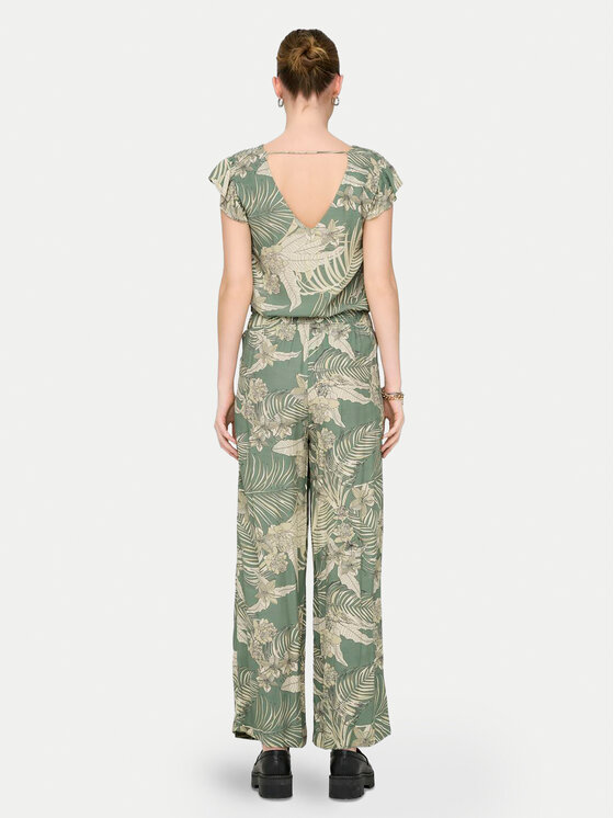 ONLY ONLY Hlače iz tkanine Palina 15324503 Zelena Loose Fit
