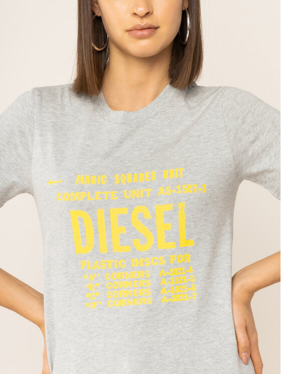 Diesel Diesel T-Shirt T-Sily-Zf 00SYVT 0091A Γκρι Regular Fit