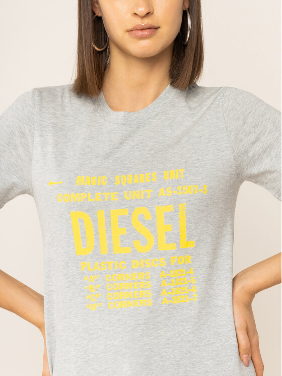 Diesel Diesel Tričko T-Sily-Zf 00SYVT 0091A Sivá Regular Fit