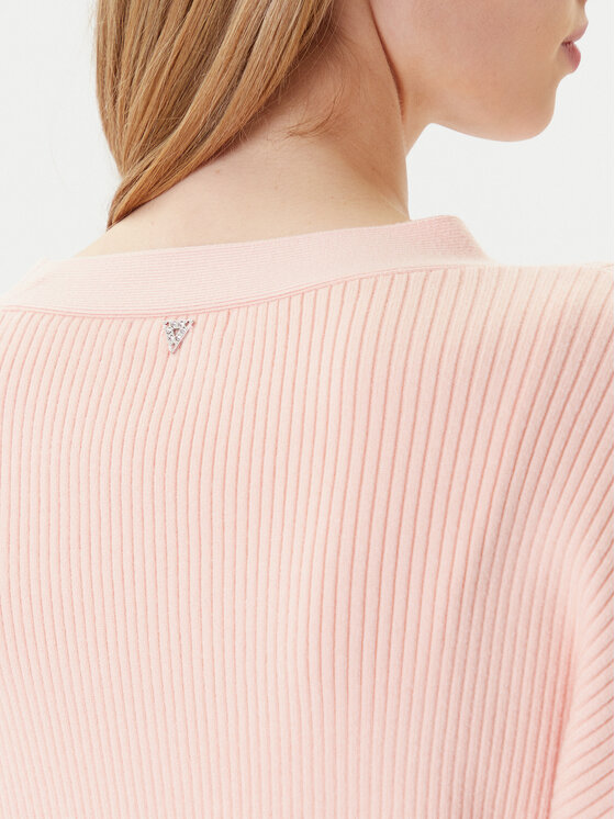 Guess Guess Кардиган W5YR07 Z2ZK2 Розов Oversize