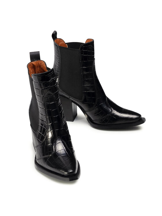 Solo Femme Solo Femme Polokozačky 91608-13-L49/000-13-00 Černá