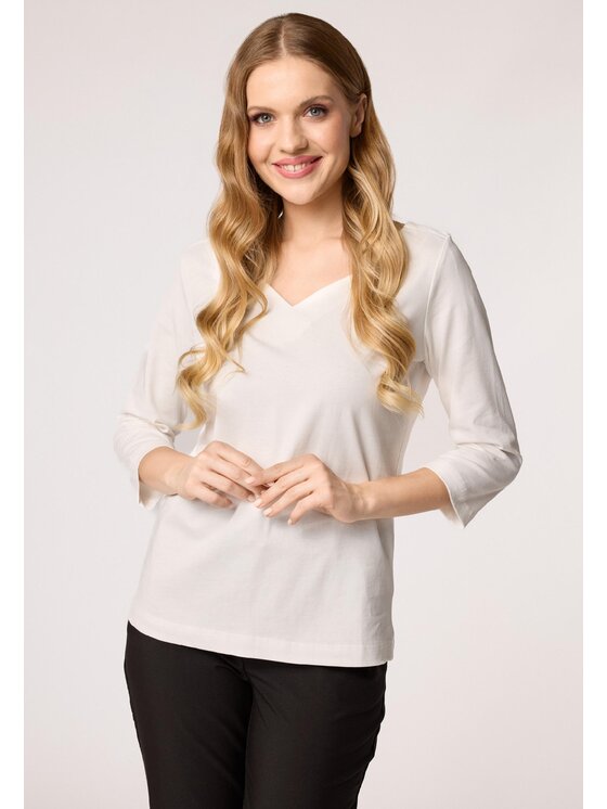 QUIOSQUE QUIOSQUE Blúzka Quiosque 1VF002100 Biela Regular Fit