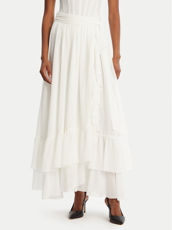 BARDOT Spódnica maxi Mirella 60042SB Biały Regular Fit