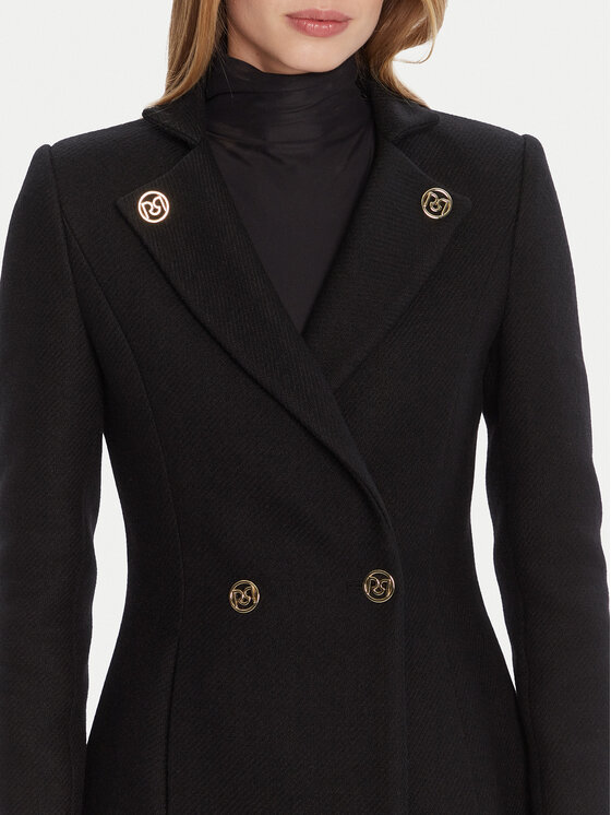 Rinascimento Rinascimento Wollmantel CFC0126218003 Schwarz Regular Fit
