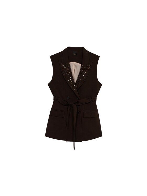 Oltre Oltre Gilet L014R000071N032 Marrone Slim Fit