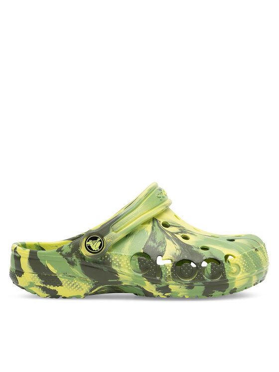 Şlapi Crocs BAYA MARBLED CLOG 207016-738 Verde